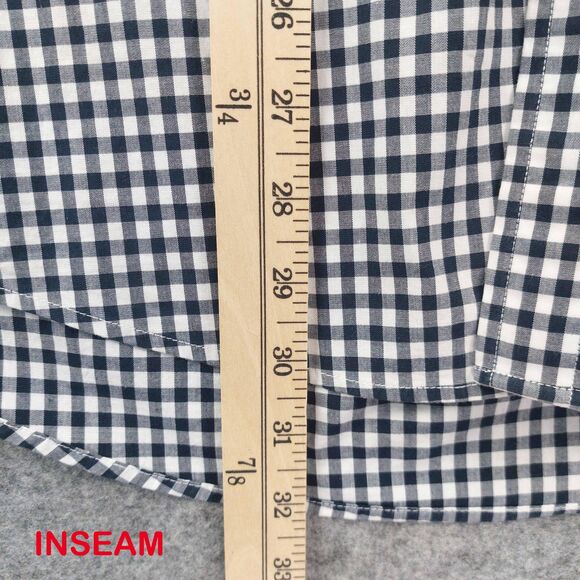 Tommy Hilfiger Shirt Mens Large Blue Gingham Button Down Classic Fit Long Sleeve - Picture 5 of 10